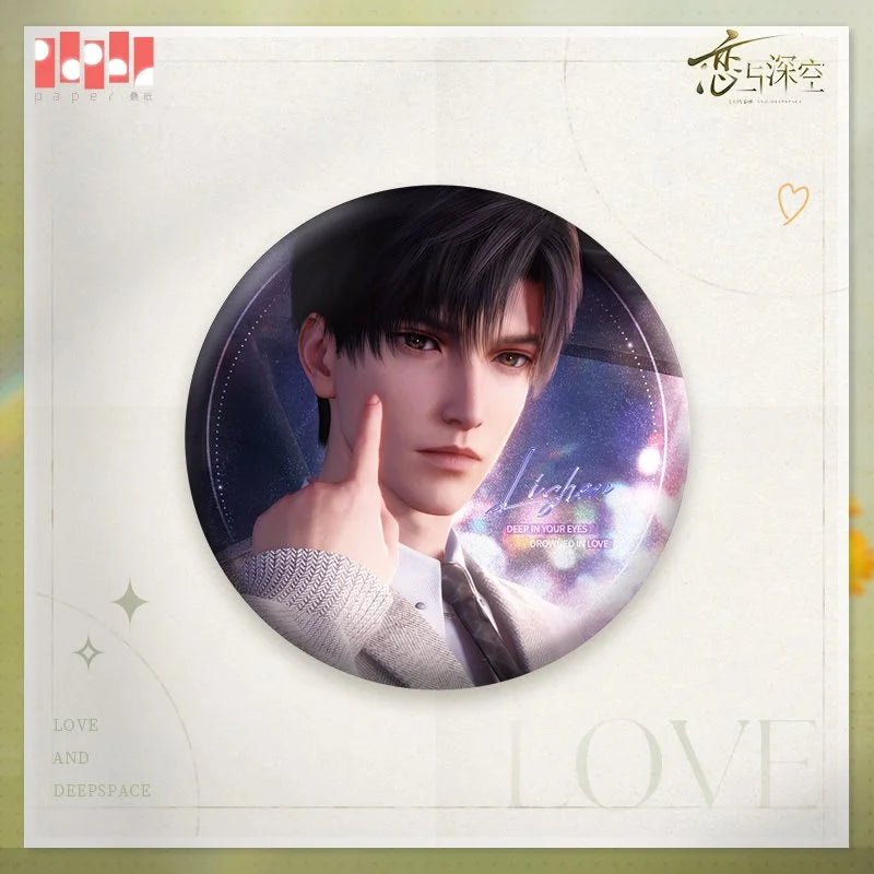 Love and Deepspace Lingering Gaze Series Pin Button