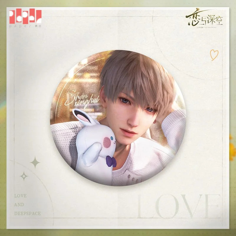 Love and Deepspace Lingering Gaze Series Pin Button