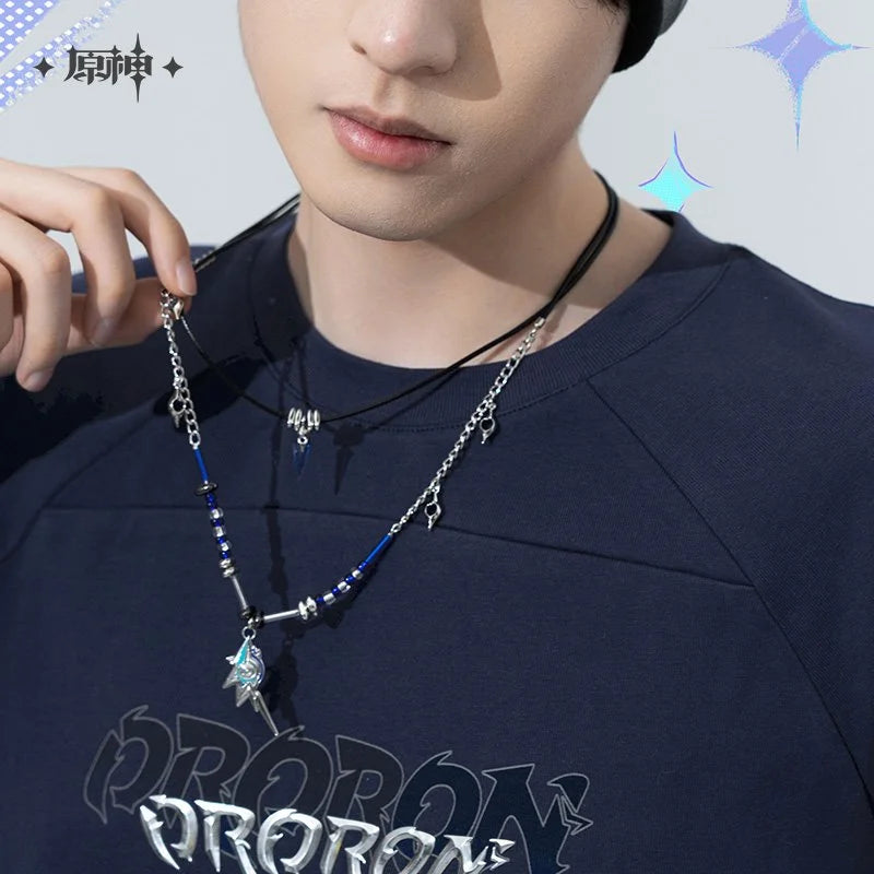 Genshin Impact Flames and Foothills Series Ororon Theme Double Layer Necklace