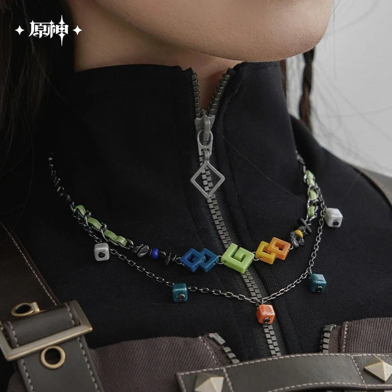 Genshin Impact Kinich Theme Double Layer Short Necklace
