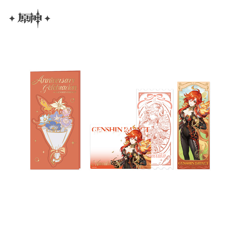 Genshin Impact Anniversary Celebration Series Commemorative Ticket and Card Set