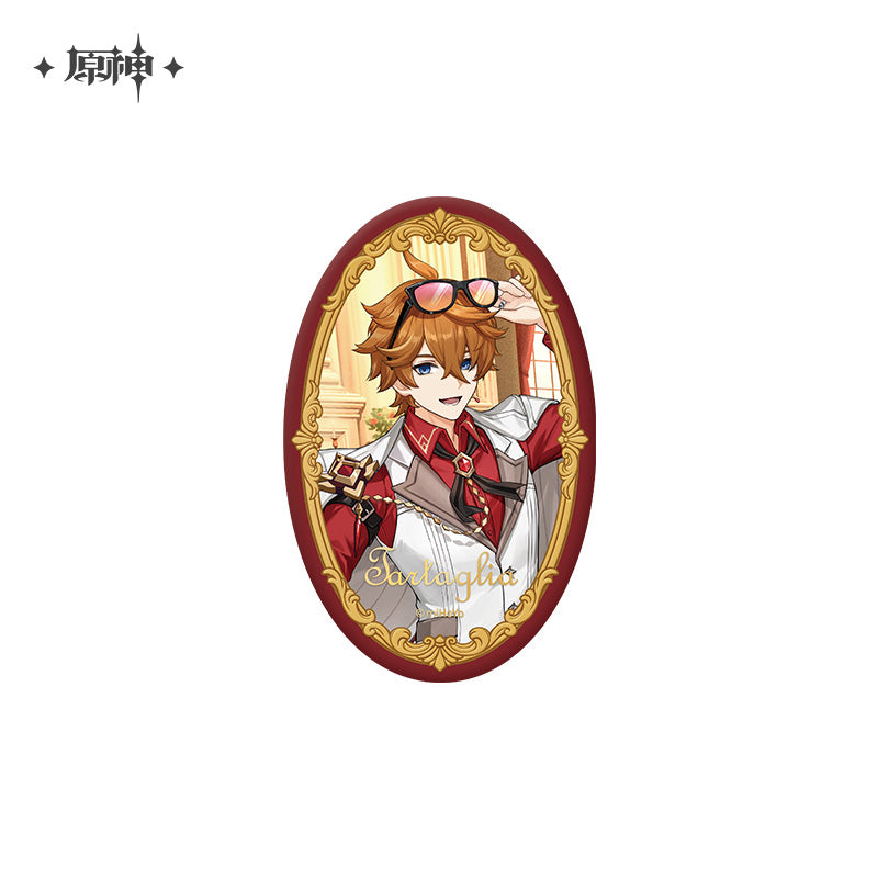 Genshin Impact 2026 Carnival Gathering Series Character Oval Tin Badge