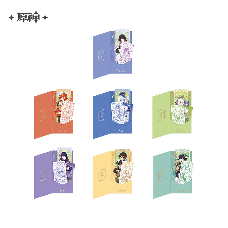 Genshin Impact Anniversary Celebration Series Commemorative Ticket and Card Set