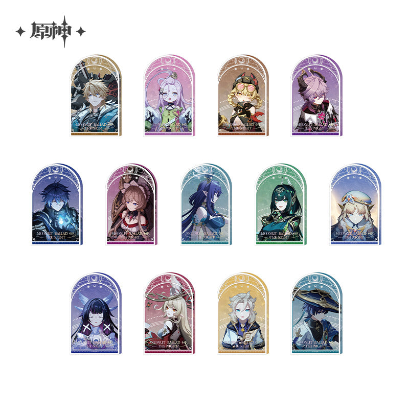 Genshin Impact Moonlit Ballad of The Night Series Thick Acrylic Display Block