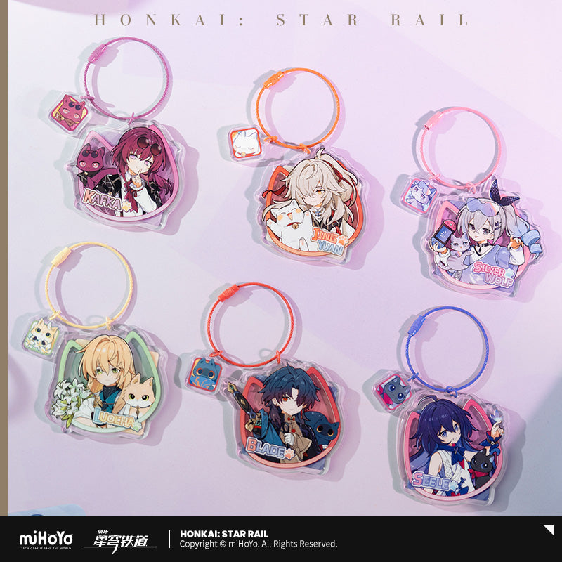 Honkai: Star Rail Little One and Cat Series Acrylic Keychain