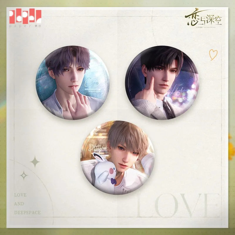 Love and Deepspace Lingering Gaze Series Pin Button