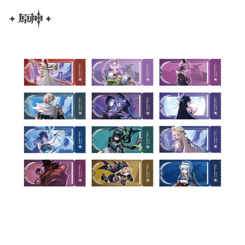 Genshin Impact Song of the Welkin Moon Series Laser Ticket Blindbox