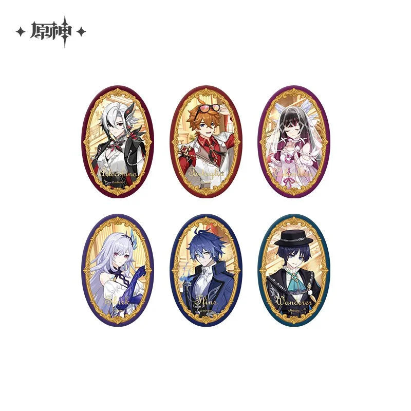 Genshin Impact 2026 Carnival Gathering Series Character Oval Tin Badge