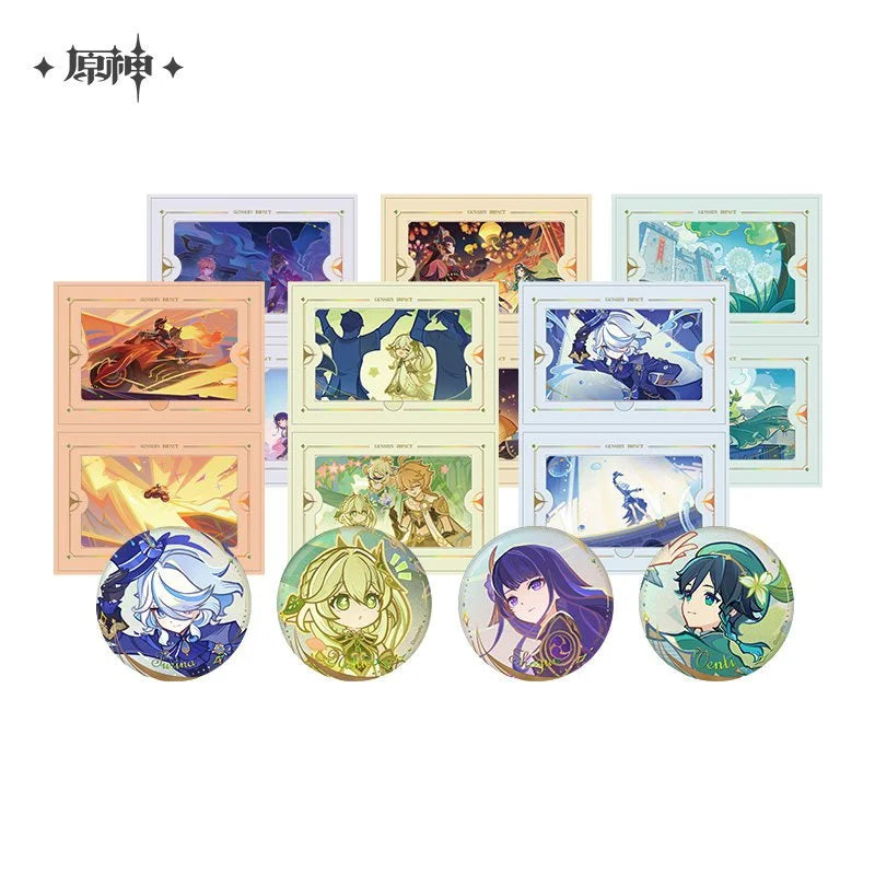 Genshin Impact The Long Way Home Series Tin Badges Card Set