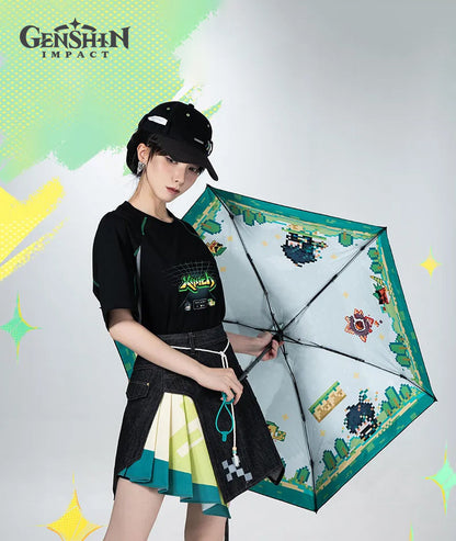 Genshin Impact Flames and Foothills Series Kinich Impression Folding Sun Umbrella