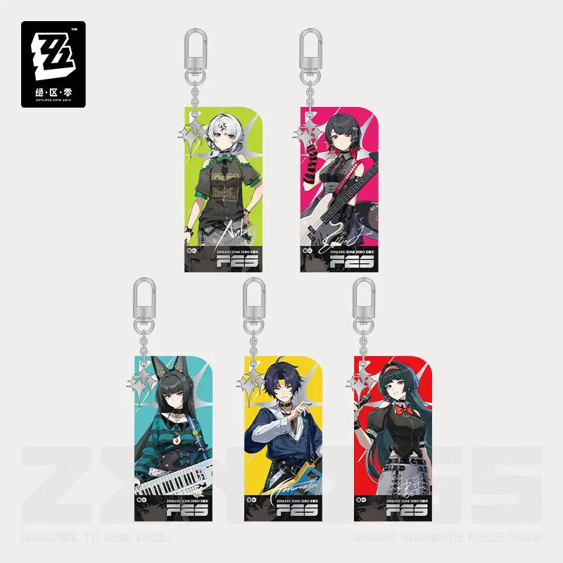 Zenless Zone Zero 2025 FES Animation CM Series Chibi Acrylic Photo Card Keychain