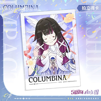 Genshin Impact 5th Anniversary Series Imitation Peel-off Polaroid Paper Collectible