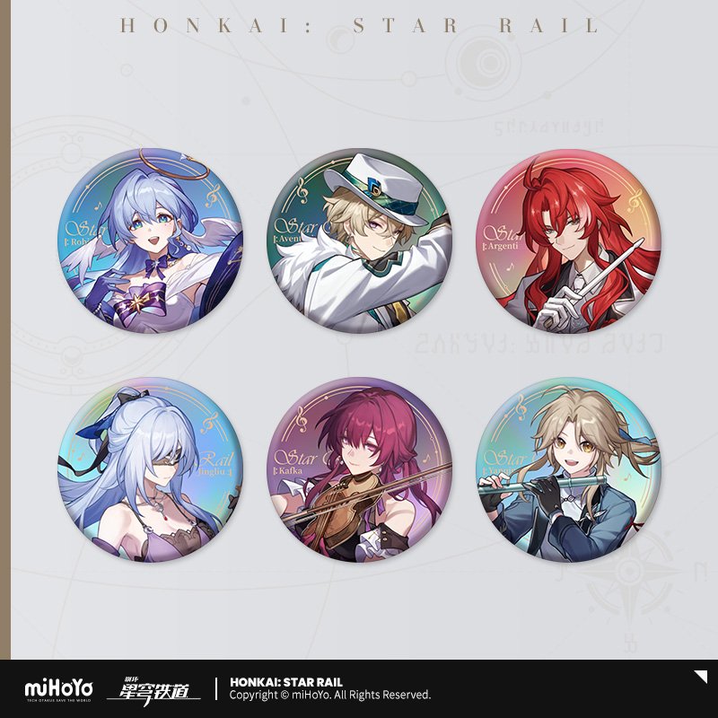 Honkai: Star Rail 2024 Star Rail Live Serie Metall-Abzeichen