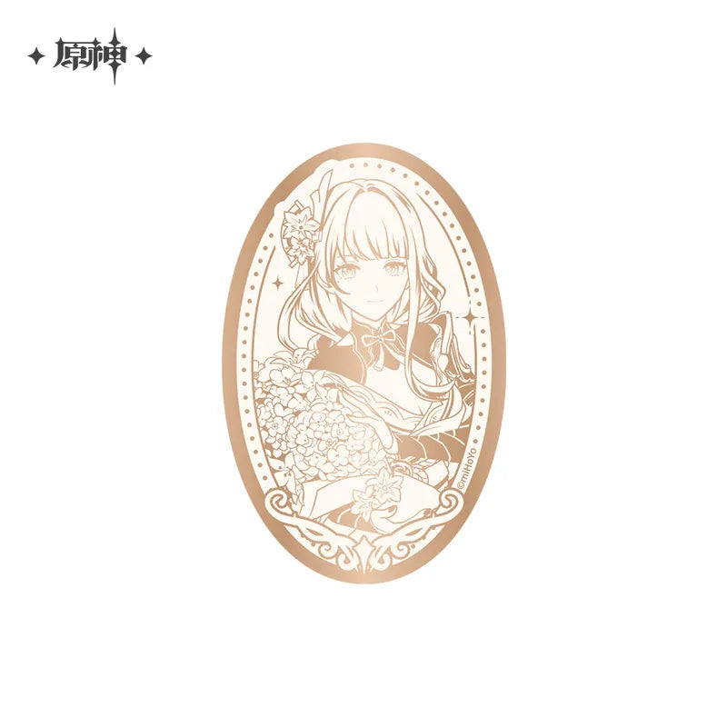 Genshin Impact Anniversary Celebration Series Mirror Surface Pin Button Badge