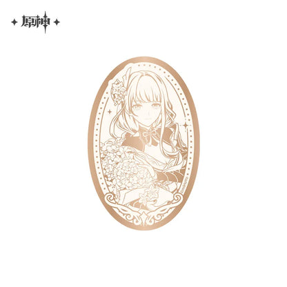 Genshin Impact Anniversary Celebration Series Mirror Surface Pin Button Badge