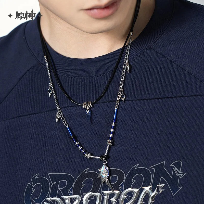 Genshin Impact Flames and Foothills Series Ororon Theme Double Layer Necklace