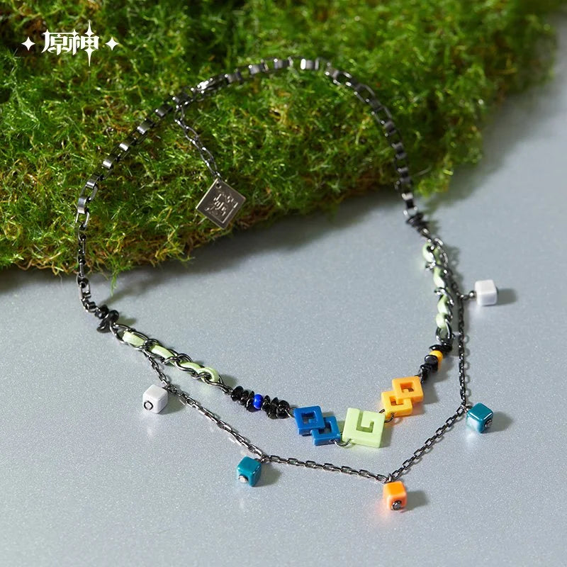Genshin Impact Kinich Theme Double Layer Short Necklace