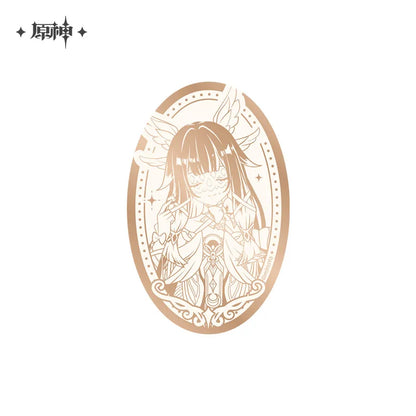 Genshin Impact Anniversary Celebration Series Mirror Surface Pin Button Badge