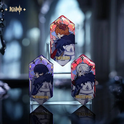 Genshin Impact Frost and Flame Series Refraction Tin Badge Blindbox