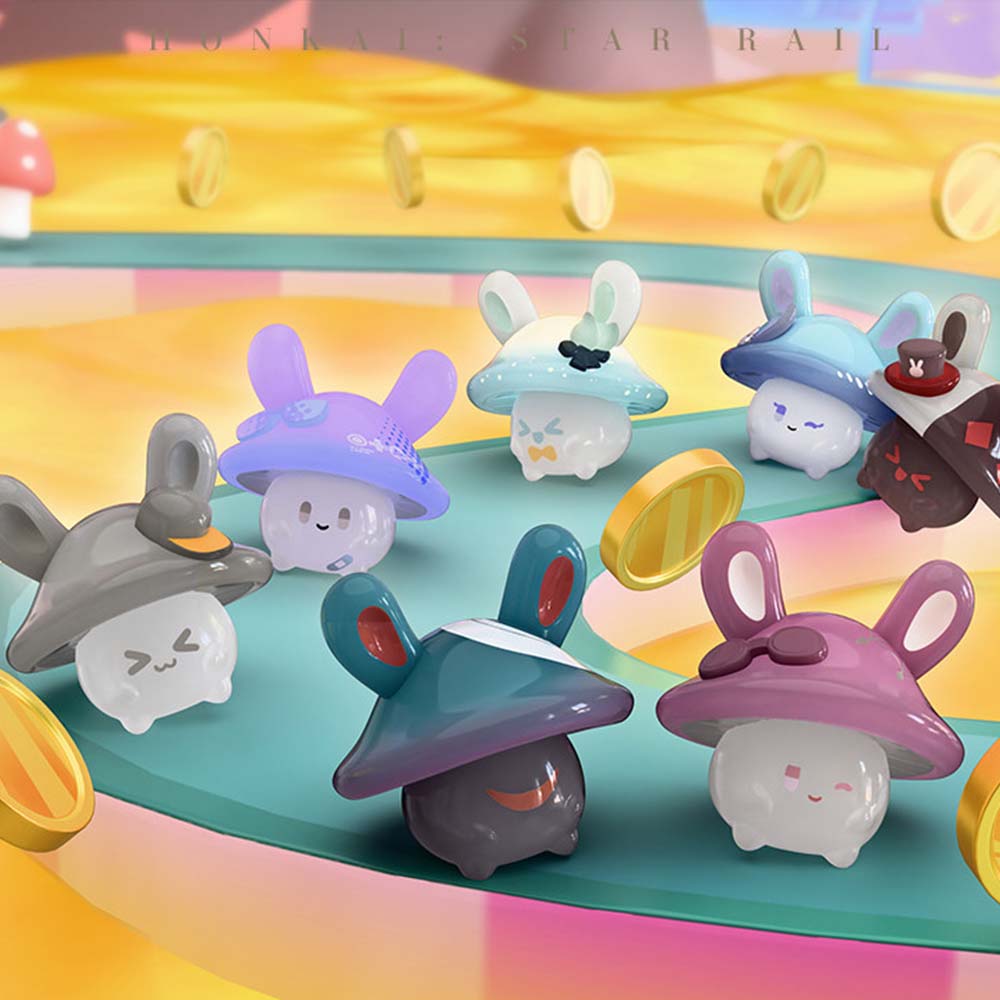 Honkai: Star Rail Bunny Mushroom &amp; Mushroom Bunny Series Mini Figure Mystery Box
