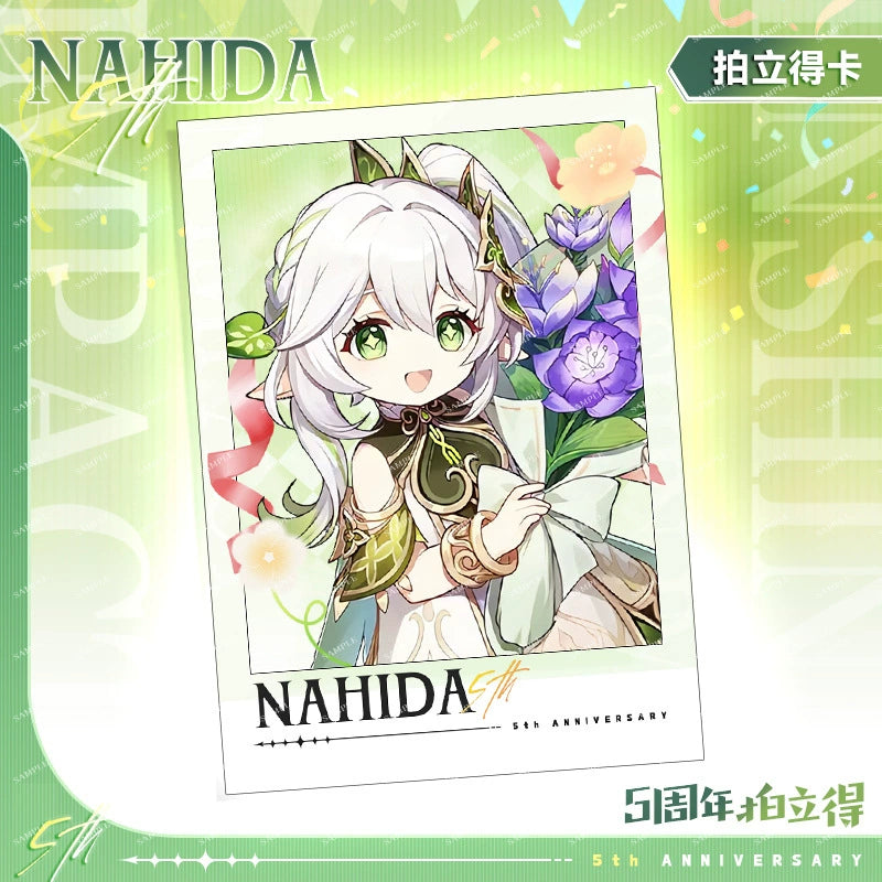 Genshin Impact 5th Anniversary Series Imitation Peel-off Polaroid Paper Collectible