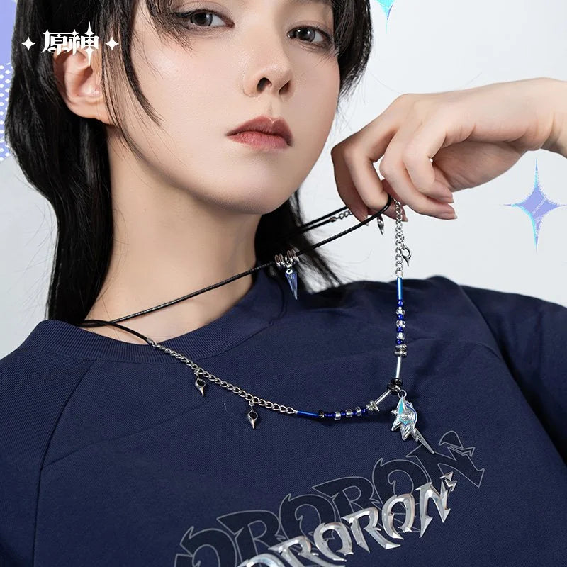 Genshin Impact Flames and Foothills Series Ororon Theme Double Layer Necklace