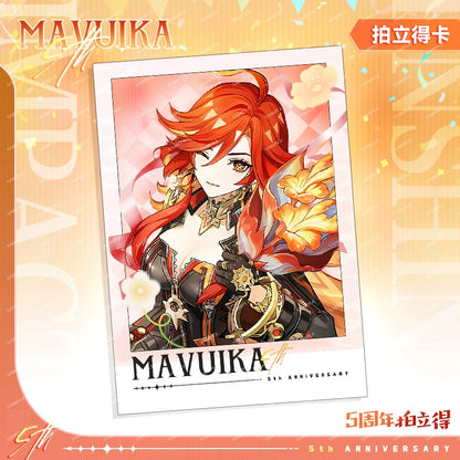 Genshin Impact 5th Anniversary Series Imitation Peel-off Polaroid Paper Collectible