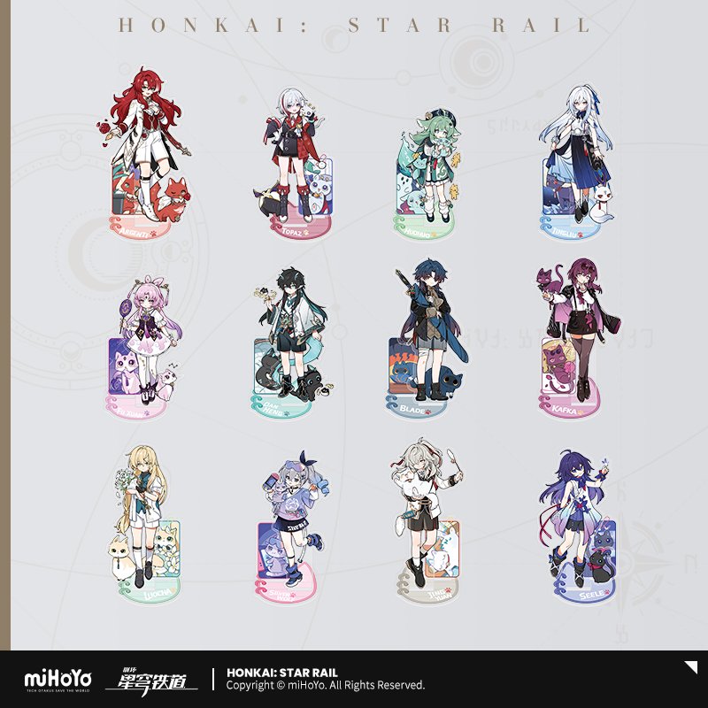 Honkai: Star Rail Kitty Series Acrylic Standee Vol 1.0