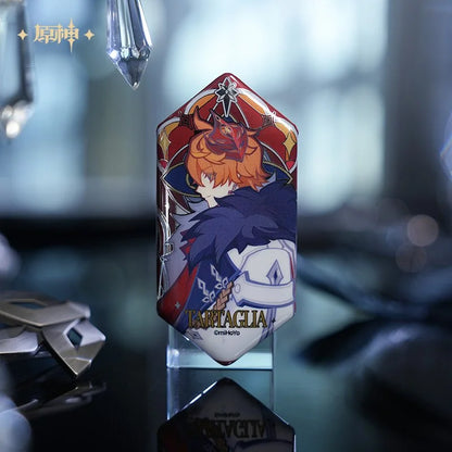Genshin Impact Frost and Flame Series Refraction Tin Badge Blindbox