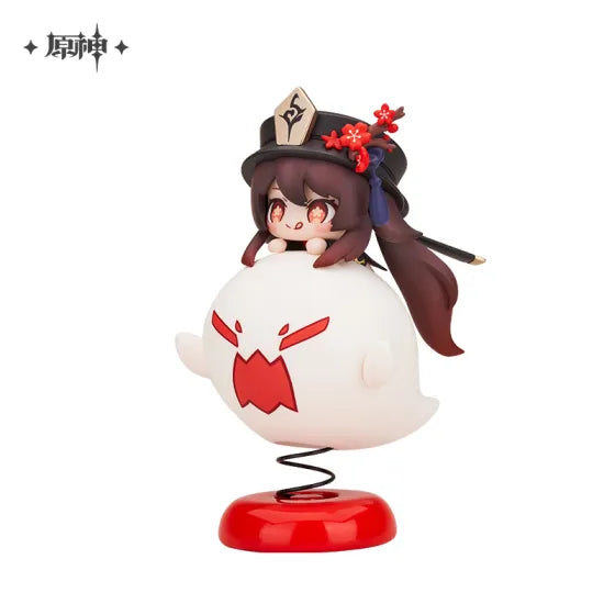Genshin Impact Happy Shake Springy Swing Chibi Yurayura Stand HuTao Figur