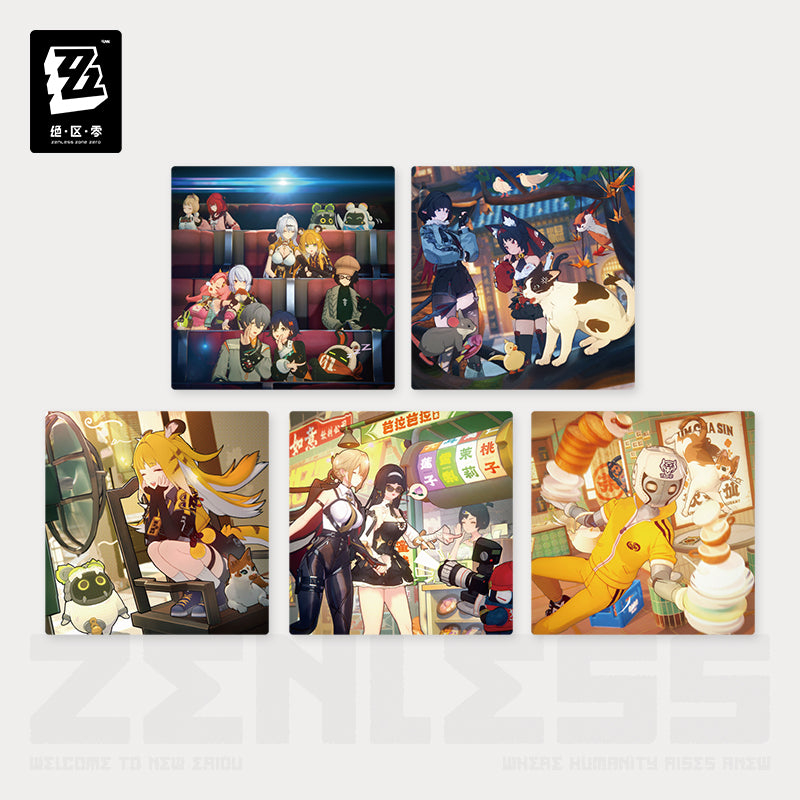 Zenless Zone Zero Eridu Snapshot Series Image Collectible Transparent Card Set Vol 3.0