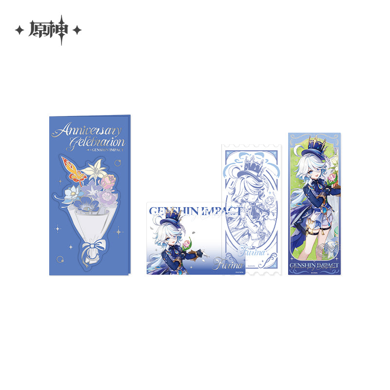 Genshin Impact Anniversary Celebration Series Commemorative Ticket and Card Set