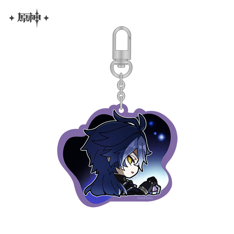 Genshin Impact Q-version Emoji Series Acrylic Keychains