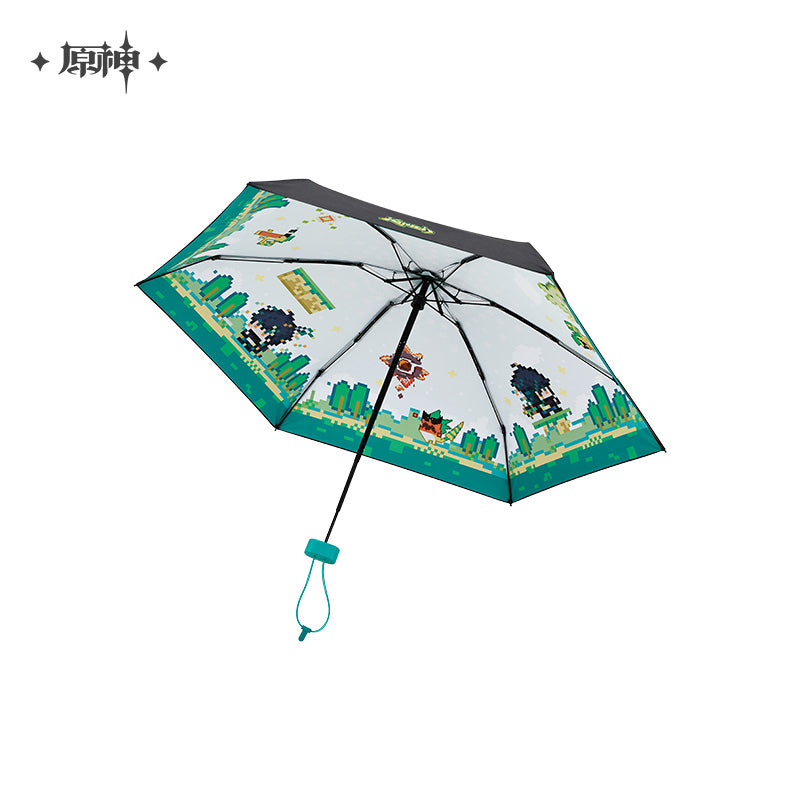 Genshin Impact Flames and Foothills Series Kinich Impression Folding Sun Umbrella
