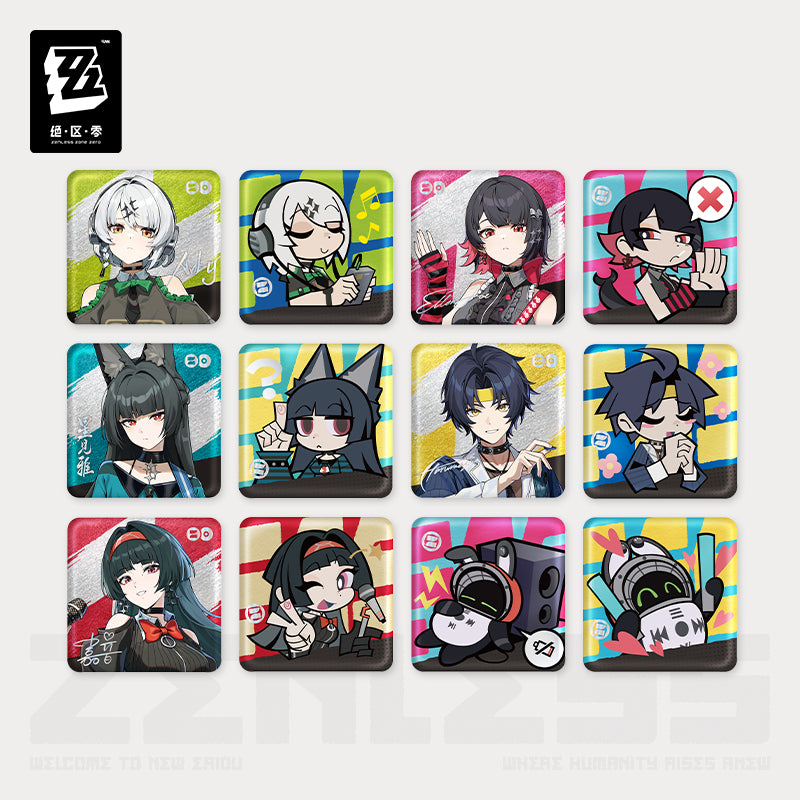 Zenless Zone Zero 2025 FES Animation CM Series Tin Badges Blind Box