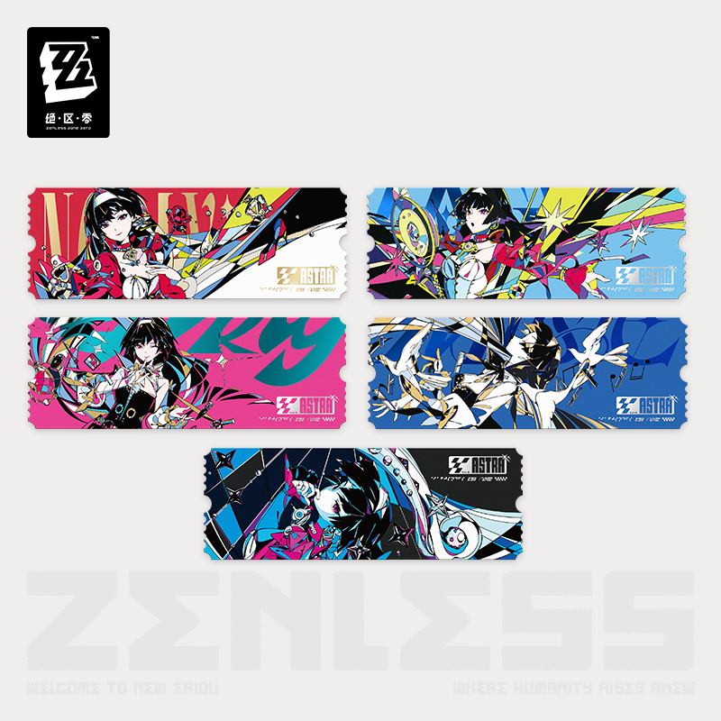Zenless Zone Zero Stars of Lira Series Starlight Astra Yao Collection Ticket Stub Set