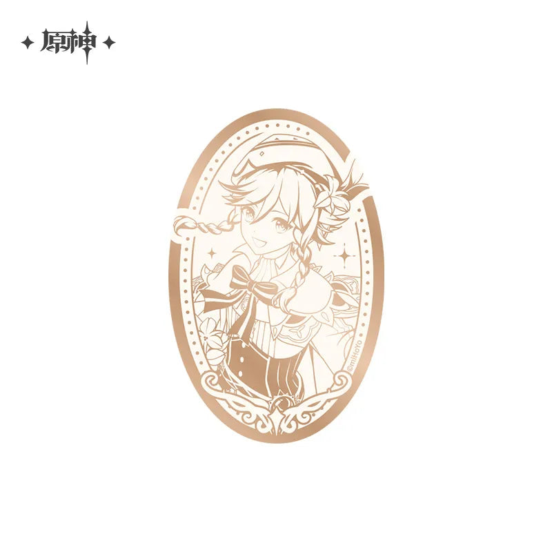 Genshin Impact Anniversary Celebration Series Mirror Surface Pin Button Badge