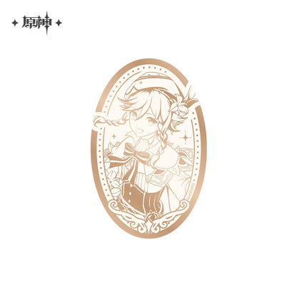 Genshin Impact Anniversary Celebration Series Mirror Surface Pin Button Badge