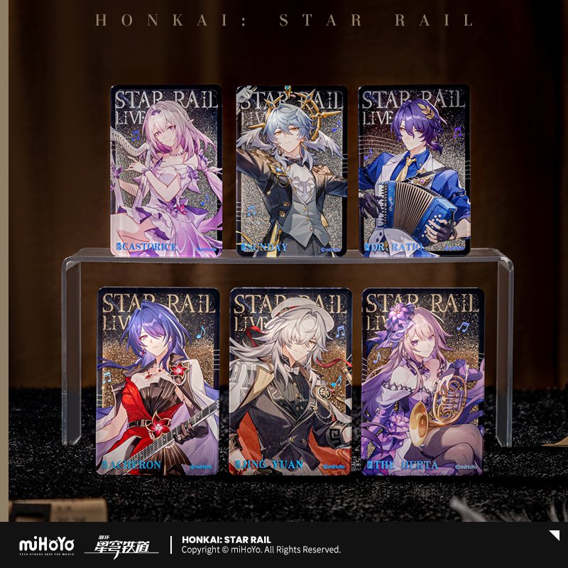 Honkai: Star Rail 2025 Star Rail Live Serie Acryl Treibsand Display Block