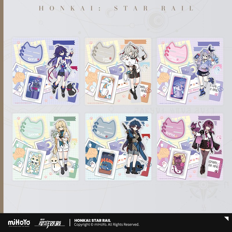 Honkai: Star Rail Kitty Series Acrylic Standee Vol 1.0